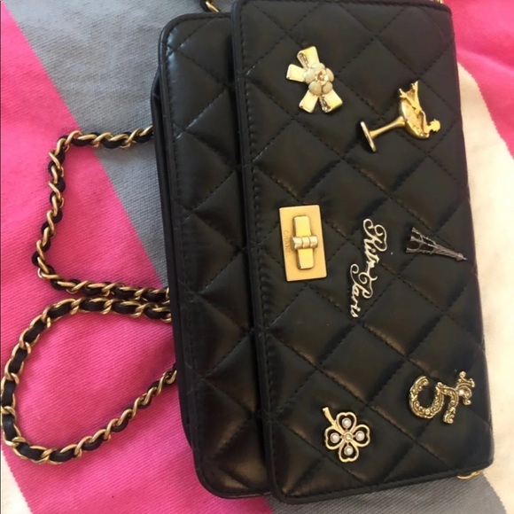 Chanel Lucky Charms Black Calfskin Cross Body Bag - Picture 3 of 10